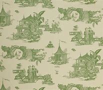 Image result for Toile Wallpaper Beige Background and Green