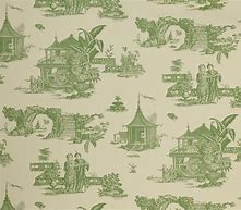 Image result for Light Blue and Green Toile Wallpaper