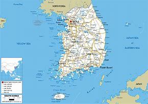 Image result for S. Korean Maps