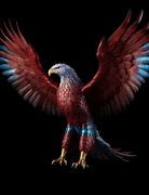 Image result for Eagel with Blue and Red Wings