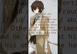 Image result for Dazai Osamu BSD Crimes