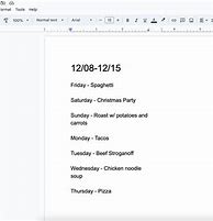 Image result for Weekly Meal Plan Menu