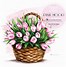 Image result for Flower Basket Clip Art