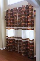 Image result for Small Print Curtains Ivory