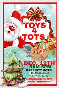 Image result for Toys for Tots Fundraiser Flyer Template