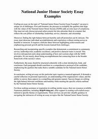 Image result for Junior Honor Essay Examples