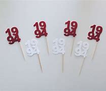 Image result for 50th Class Reunion Cupcake Toppers