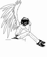 Image result for Gothic Emo Angel Drawing