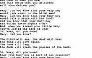 Image result for Mary Did You Know Gospel Song Lyrics