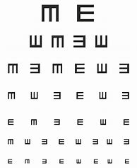 Image result for Printable Eye Chart Vision Test