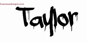 Image result for Taylor Name Graffiti