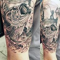 Image result for Bass Fishing Tattoo