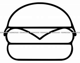 Image result for Cut in Half Cheeseburger SVG