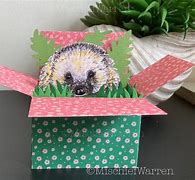 Image result for 3D Hedgehog Card