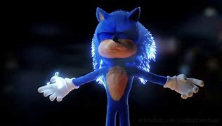 Image result for Cartoon Sonic in Sonic Movie