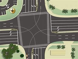 Image result for controlled intersection diagram