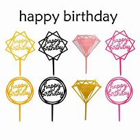 Image result for Acrylic Cake Topper