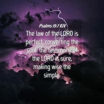 Image result for Psalms 19 7 KJV