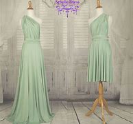 Image result for Sage Green Bridesmaid Infinity Dress Off Shoulder