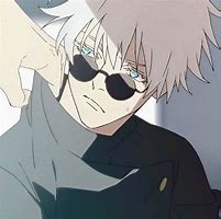 Image result for Gojo Satoru Anime Glasses