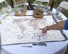 Image result for Wedding Guest Book Map