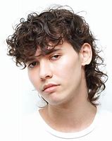 Image result for Curly Mullet Men