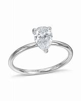 Image result for 14K Gold Pear-Shaped Engagement Ring