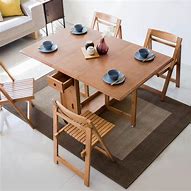 Image result for Solid Wood Table Foldable