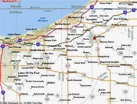 Image result for La Porte County Indiana Map