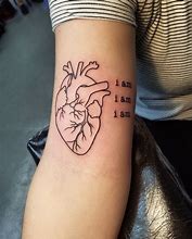 Image result for Anatomical Heart Tattoo Red