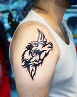 Image result for Tribal Wolf Tattoo