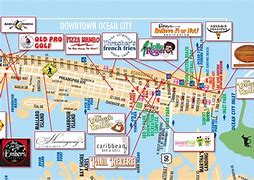 Image result for Ocean City Boardwalk New Jersey Map