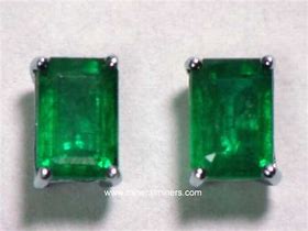 Image result for Emerald Earrings Genuine