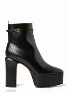 Image result for Valentino Black Boots Platform