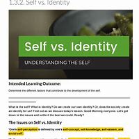 Image result for Identity vs Self-Concept