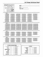 Image result for Act Test Sheet