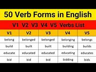 Image result for V5 Verb Form