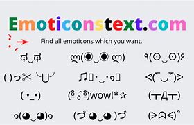 Image result for Text Emoticon Cute