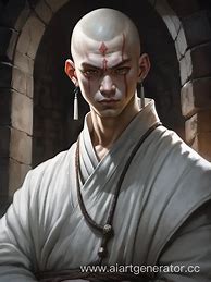 Image result for Dnd White Hair Monk