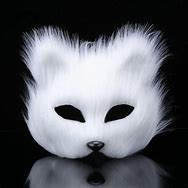 Image result for White Fox Mask Red