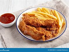 Image result for Chicken Strips and French Fries