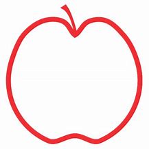 Image result for Red Apple Outline