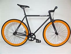 Image result for Orange Fixie Bike