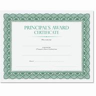 Image result for Principal of the Year Awards Certificate