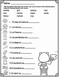 Image result for Spanish Activity