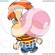 Image result for Girl Blowing Gum Cartoon