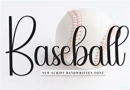 Image result for Baseball Text Font