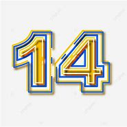 Image result for Number 14 Font