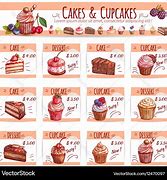 Image result for Menu of Cake Shop