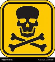 Image result for Skull Warning Sign and Cross Bonemeaning